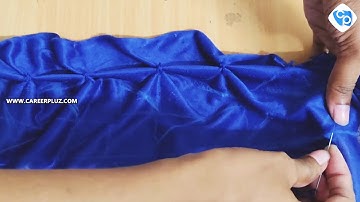 BASKET WEAVE CUSHION | SMOCKING CUSHION | How to sew basket weave pattern - Canadian smocking