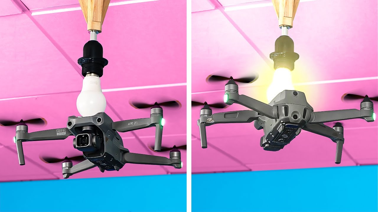 MY DRONE PLUGS IN THE LIGHT BULB | Cool TIKTOK Hacks And Everyday Tricks For Any Situation