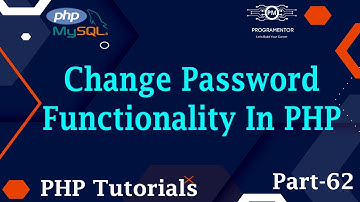 62 | Change Password Functionality In PHP MySQL | PHP Tutorial | Learn PHP MySQL | PHP  (Hindi/Urdu)