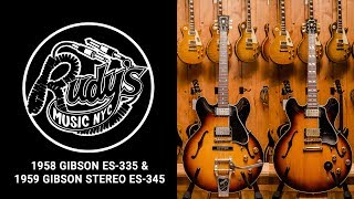1958 Gibson Es-335 Td Vs. 1959 Es-345 Td - Rudys Music Shop Demo