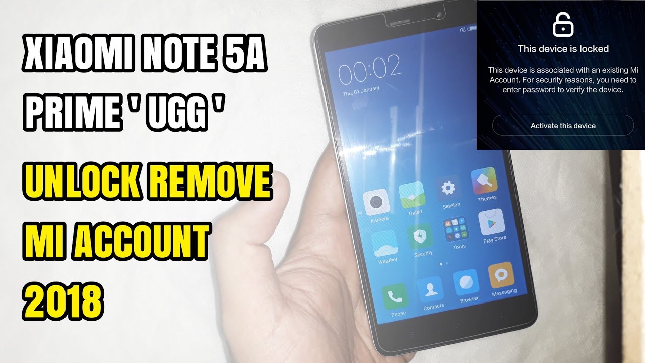 Redmi 5 Plus Mi Account Unlock