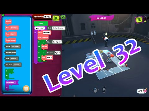 Rabbids Coding - Level 32 Tutorial | Walk-through  疯狂兔子学编程 第32关 教程|秘籍|攻略 | Guide