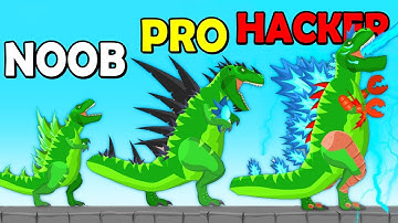 NOOB vs PRO vs HACKER in Titan Rex: City Rampage