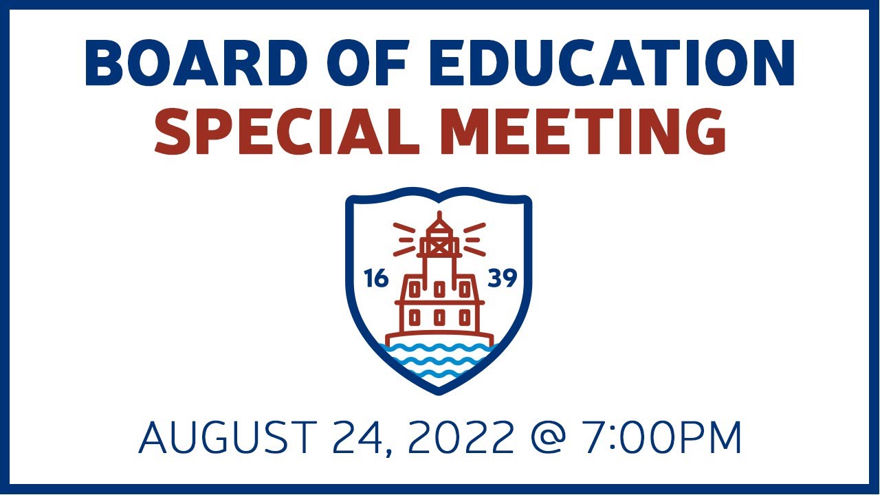 Board of Education Special Meeting 08/24/2022 YouTube