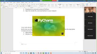 Class 1 - Set up Part 2 (PyCharm Installation)