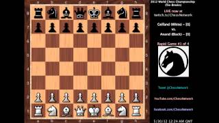 LIVESTREAM of 2012 World Chess Championship Tie-Breaks