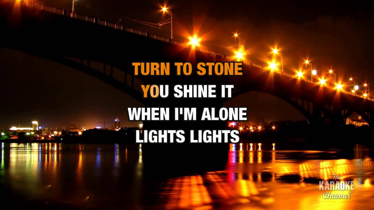 Lights in the style of Ellie Goulding Karaoke with Lyrics YouTube