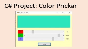 Color Prickar C# | C# Project | Windows forms | C# Tutorial