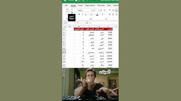 سر الضبط التلقائي لعرض الأعمدة و ارتفاع الصفوف في الاكسيل 😎🔥#excel #اكسل #excelshortcuts