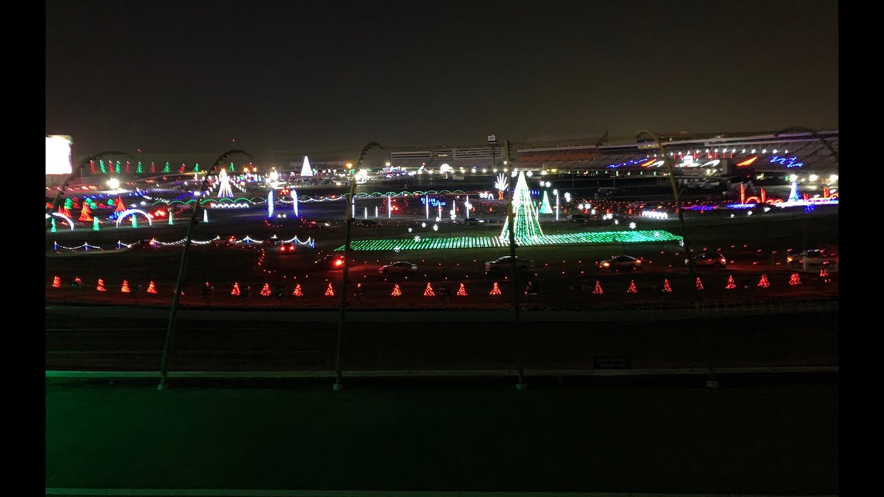 NASCAR CHRISTMAS LIGHT SHOW DATE NIGHT YouTube