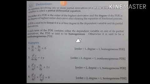 Partial Differential Equations/Introduction/18MAT21/Module 3