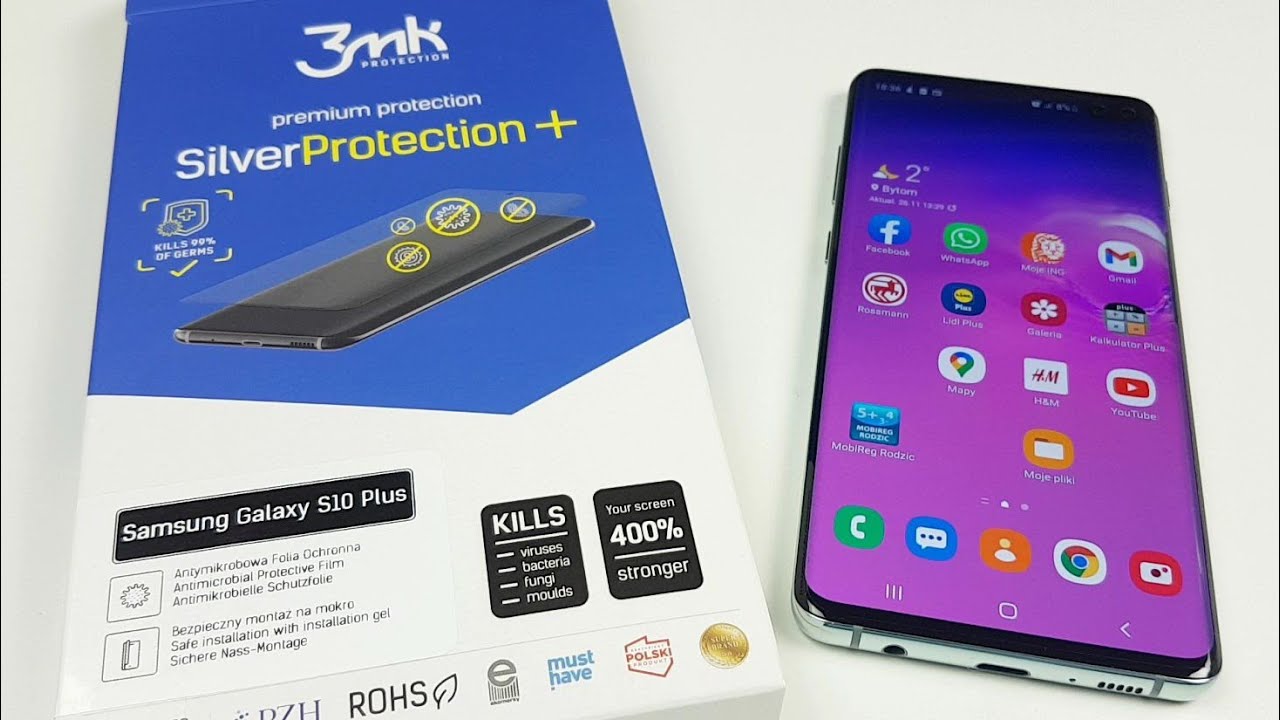 Folia 3mk SilverProtection+ dla Samsung Galaxy S10 Plus - Montaż, Opinia, Wnioski, Recenzja
