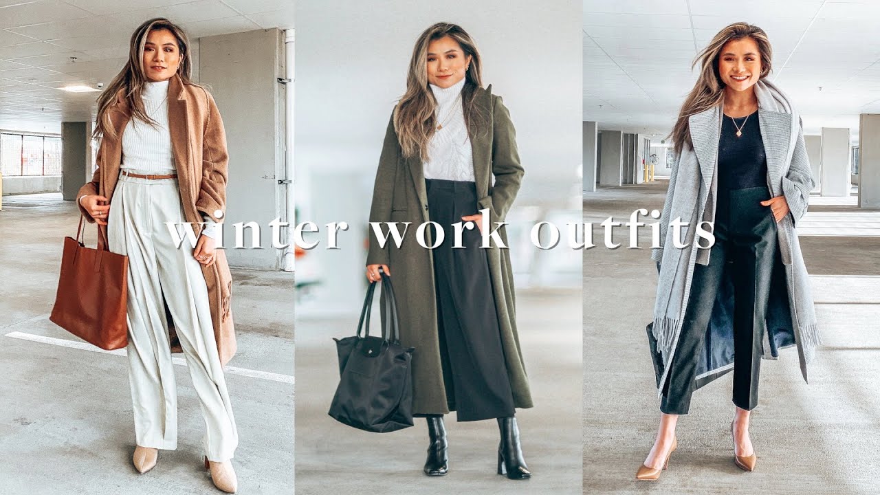 Workwear Winter Outfit  Neverfull mm outfit, Winter work wear