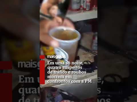 Em uma só noite, quatro suspeitos de tráfico e roubos morrem em confrontos com a PM -  Mais Goiás