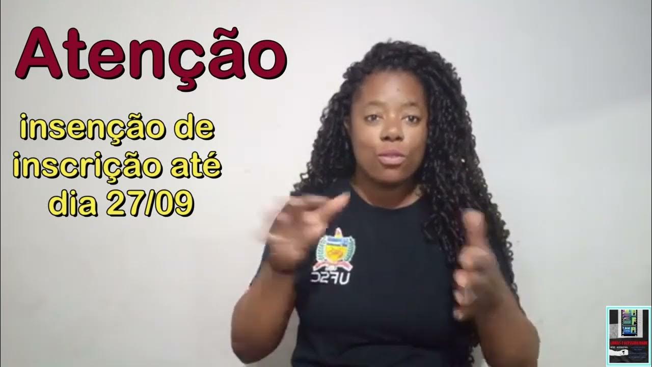 Vestibular Letras-Libras UFSC e Pedagogia Bilíngue IFSC 2024 - YouTube