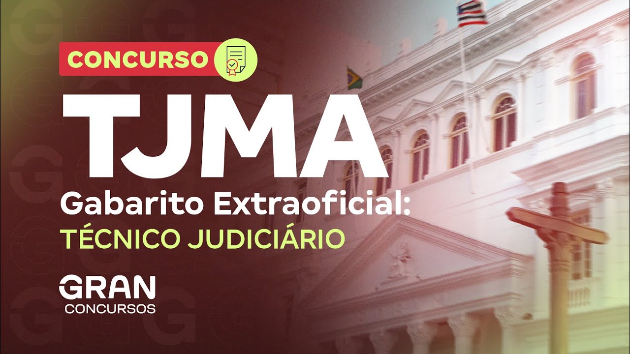 Concurso TJ MA | Gabarito Extraoficial - YouTube