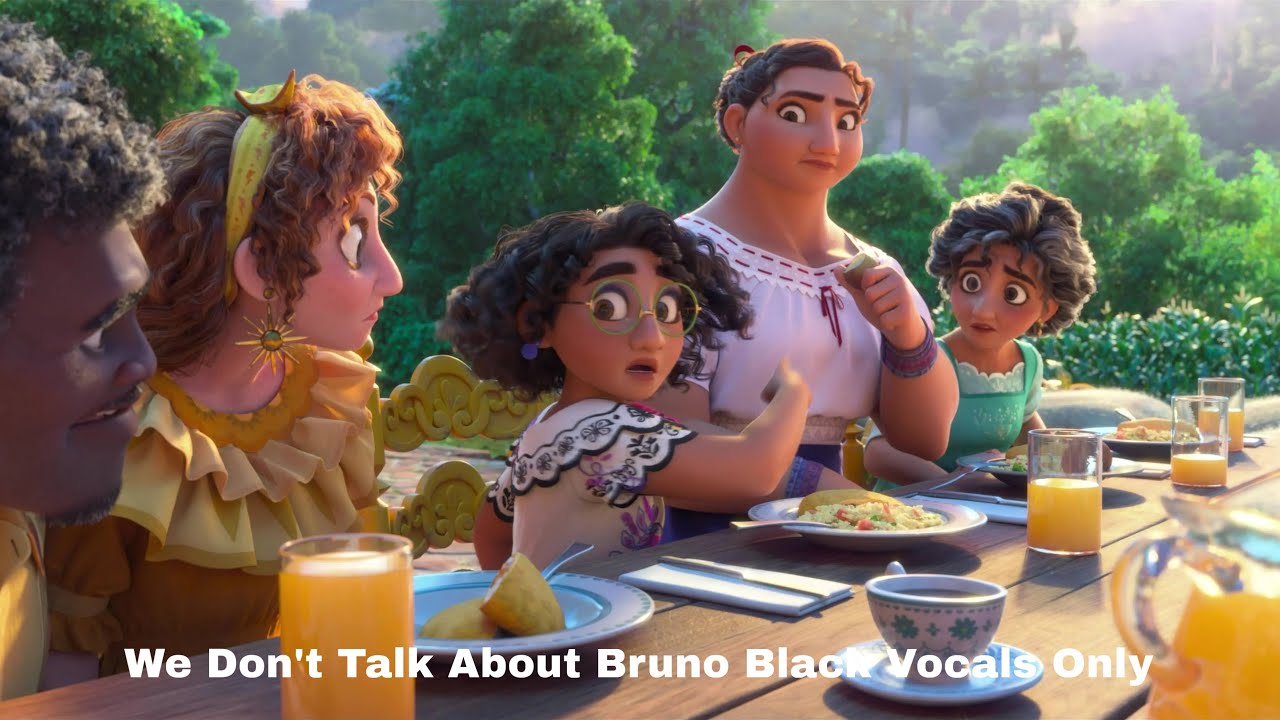 We Don’t Talk About Bruno Black Vocals Only - YouTube