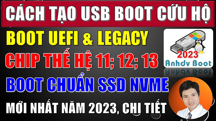 Hướng dẫn tạo đĩa boot bằng usb