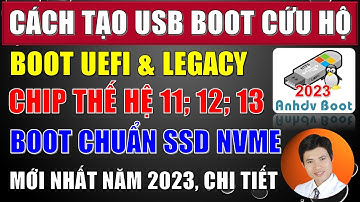 CÁCH TẠO USB BOOT MỚI NHẤT 2023, HỖ TRỢ CPU ĐỜI MỚI NHẤT | USB CỨU HỘ CHUẨN UEFI VÀ LEGACY CHI TIẾT.