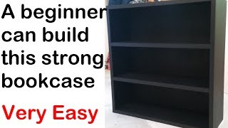 This video will show you how to build a bookcase. Not only that, but I prove that even a beginner can build it, and it will be a very 