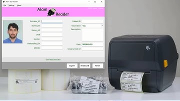 4.8- Label Printer settings and configuration with ALAM Emirates ID Reader Desktop Application
