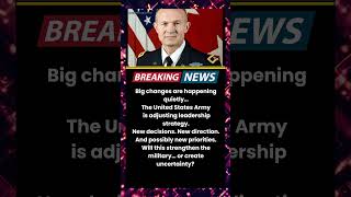 Major Shift Inside US Military