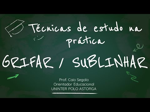 Vídeo: Como Sublinhar Palavras Em Frases