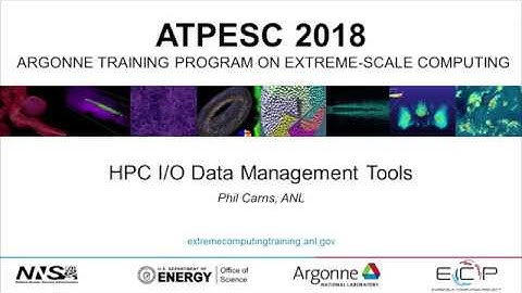 HPC I/O Data Management Tools ǀ Phil Carns, Argonne National Laboratory