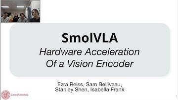 SmolVLA: Hardware Acceleration Of a Vision Encoder