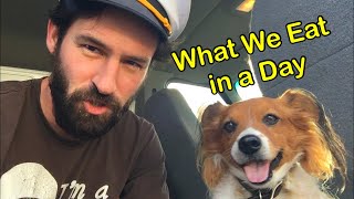 What my dog and I eat in a day