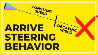 Arrive Steering Behavior With Yuka - Three.js & AI Tutorial