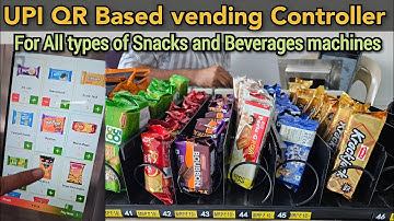 UPI QR Based Payment Vending Machine Controller | For All Snacks & Beverages #vendingmachine
