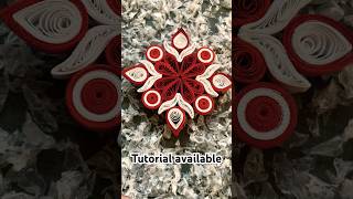 Magic Quilling Snowflake Idea for Christmas  #quilling #quillingsnowflakes #christmasdecorations
