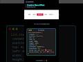 Creative Menu Effect #html #css #javascript #shorts #coding #frontend #webdevelopment #coder