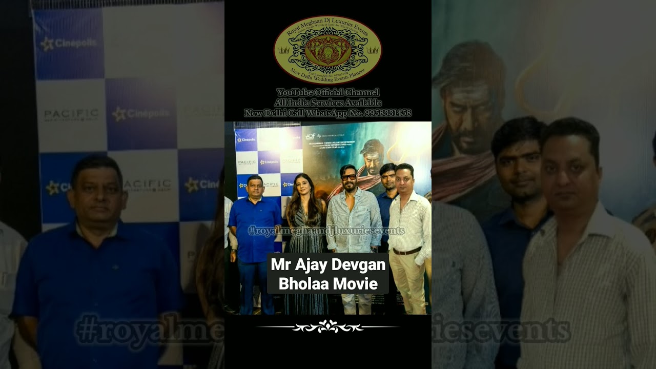 AJAY DEVGAN BHOLAA MOVIE PROMOTION NEW DELHI 