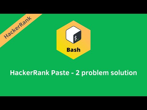 HackerRank Paste -