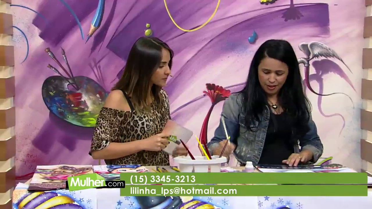Mulher.com - 19/11/2016 - Pintura em tecido - Lilinha Silva  P2
