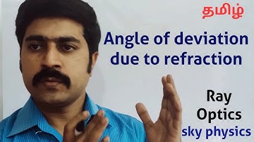 Angle of deviation due to refraction ||Ln 6||Ray Optics|| STD 12 Physics||sky physics