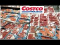 COSTCO GROCERY SHOPPING LIST HAUL FOR MEAT & POULTRY SEAFOOD PRICE SHORT RIB BEEF PORK  SHOP WITH ME