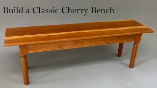 Build a Cherry Bench with Mortise & Tenon or Pocket Hole Screws