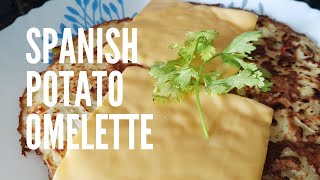 Spanish Potato Omelette With Cheddar Cheese | Yummy Tummy Dishes