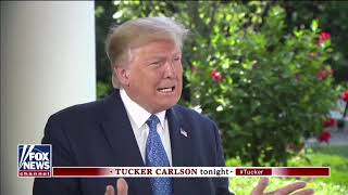 Marc siegel, chief medical correspondent for fox news, interviews
donald trump at the white house on july 22, 2020. uploaded to archival
purposes...