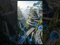 Sky highways, mountain tunnels &amp; mega city vibes 😮🔥futuristic #Trending #FYP #ForYou #reelsvideoシ