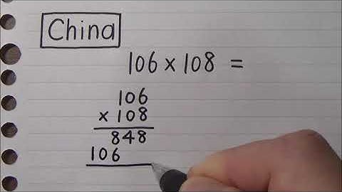 Comparison of math tricks in China and India