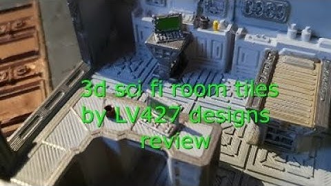 3D printed PLA necromunda / Space hulk / aliens 3d sci fi room tiles by LV427 designs review.