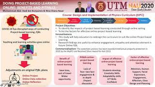 NALI 2020: Doing Project Based Learning Online - Benefits and Pitfalls
