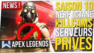 Apex News : Teaser S10, Nerf Octane, Serveurs Privés pour Tous, Killcams, Derank, Buff Gibby...