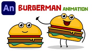 BURGERMAN Animation in Adobe Animate (FREE Project link in description)