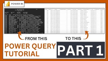 How to import and clean messy data with Power Query #powerbitutorial #powerquerytutorial