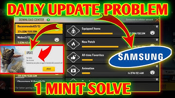 Free fire max daily update problem in samsung | free fire max daily update problem solve |